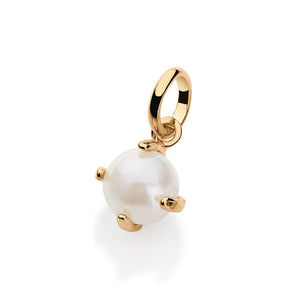 GOLD PLATED SOLITAIRE PEARL PENDANT