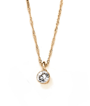 GOLD PLATED PENDANT WITH CRYSTAL