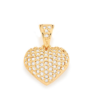 GOLD PENDANT WITH ZIRCONIA