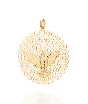 GOLD HOLY SPIRIT PENDANT