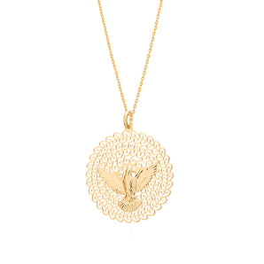 GOLD HOLY SPIRIT PENDANT