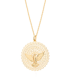 GOLD HOLY SPIRIT PENDANT