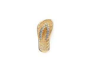 GOLD PENDANT WITH ZIRCONIA