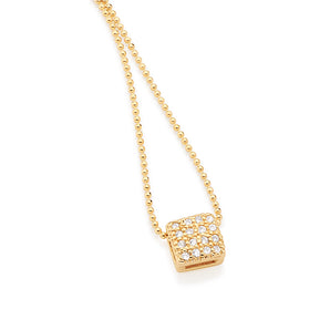 GOLD PENDANT WITH ZIRCONIA