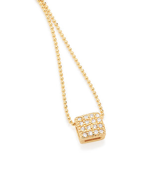 GOLD PENDANT WITH ZIRCONIA