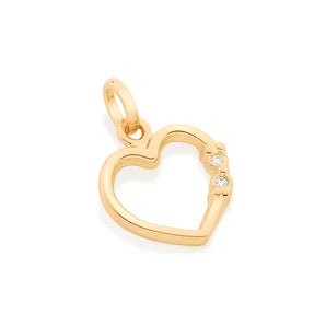 GOLD PENDANT WITH ZIRCONIA