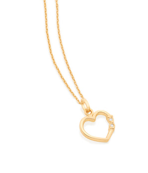 GOLD PENDANT WITH ZIRCONIA