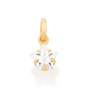 GOLD KID'S PENDANT WITH ZIRCONIA