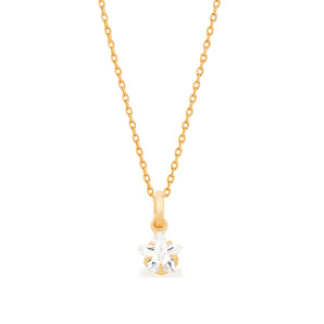 GOLD KID'S PENDANT WITH ZIRCONIA