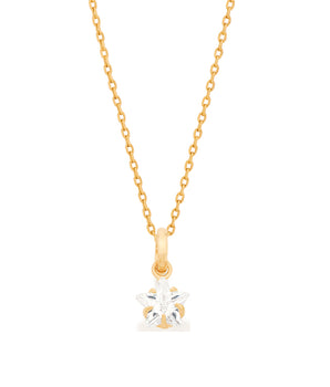 GOLD KID'S PENDANT WITH ZIRCONIA