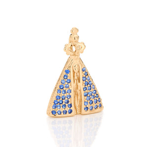 GOLD PENDANT WITH ZIRCONIA