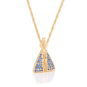 GOLD PENDANT WITH ZIRCONIA