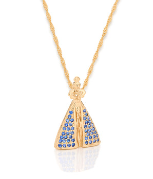 GOLD PENDANT WITH ZIRCONIA