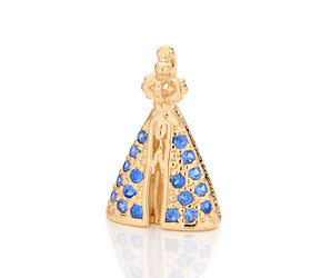 GOLD PENDANT WITH ZIRCONIA