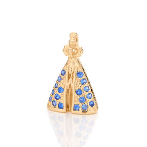 GOLD PENDANT WITH ZIRCONIA
