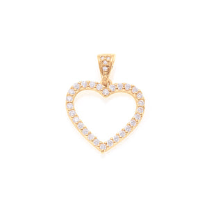 GOLD PENDANT WITH ZIRCONIA