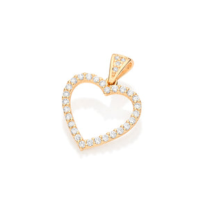 GOLD PENDANT WITH ZIRCONIA