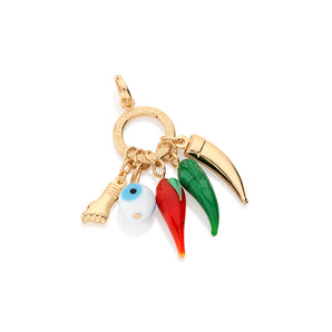 GOLD PENDANT WITH STONE
