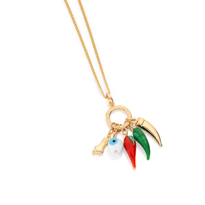 GOLD PENDANT WITH STONE