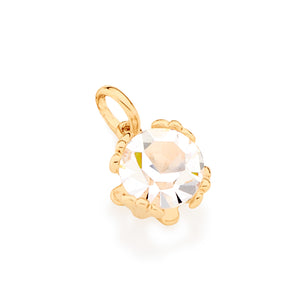 GOLD PLATED PENDANT WITH CRYSTAL
