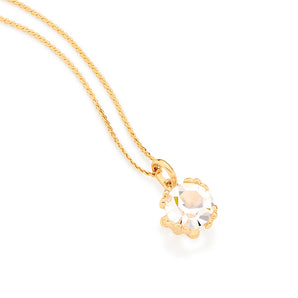 GOLD PLATED PENDANT WITH CRYSTAL