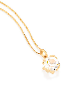 GOLD PLATED PENDANT WITH CRYSTAL