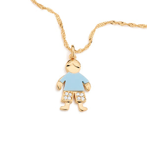 GOLD PENDANT WITH ZIRCONIA