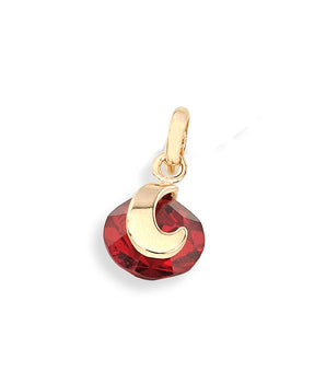 GOLD PENDANT WITH CRYSTAL