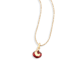 GOLD PENDANT WITH CRYSTAL