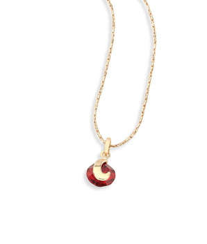GOLD PENDANT WITH CRYSTAL