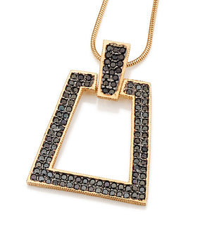 GOLD PENDANT WITH ZIRCONIA