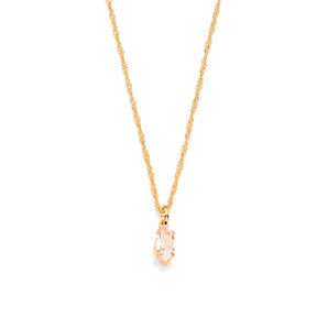 GOLD PENDANT WITH CRYSTAL