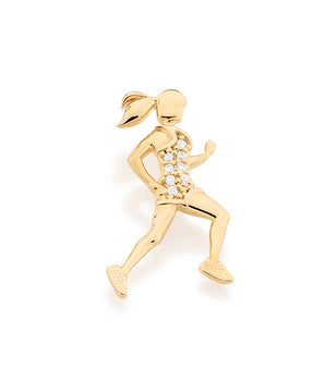 GOLD PLATED PENDANT WITH ZIRCONIA
