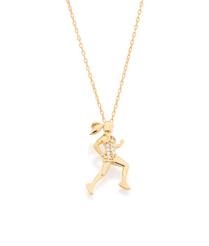 GOLD PLATED PENDANT WITH ZIRCONIA