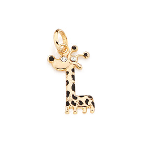 GOLD KID'S PENDANT WITH CRYSTAL