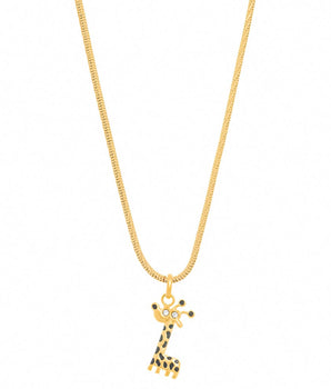 GOLD KID'S PENDANT WITH CRYSTAL