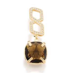 GOLD PENDANT WITH CRYSTAL