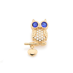 GOLD PENDANT WITH ZIRCONIA