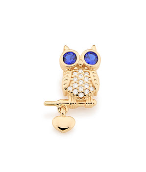 GOLD PENDANT WITH ZIRCONIA