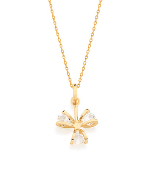 GOLD PENDANT WITH CRYSTAL
