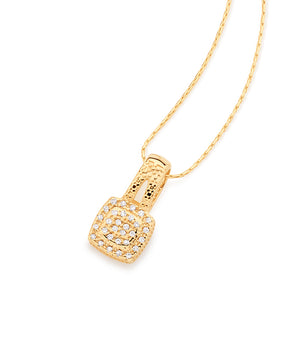 GOLD PENDANT WITH ZIRCONIA