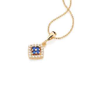 GOLD PENDANT WITH ZIRCONIA