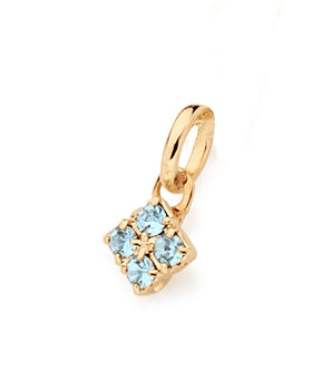 GOLD KID'S PENDANT WITH CRYSTAL