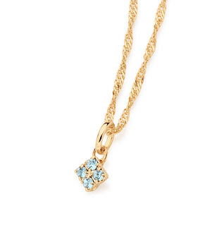 GOLD KID'S PENDANT WITH CRYSTAL