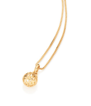 GOLD PENDANT WITH CRYSTAL