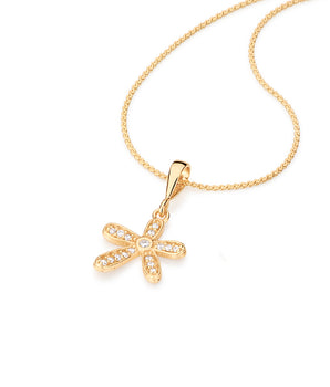 GOLD PENDANT WITH ZIRCONIA