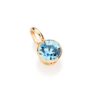 GOLD PENDANT WITH CRYSTAL