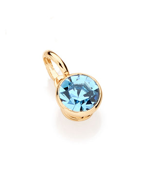 GOLD PENDANT WITH CRYSTAL