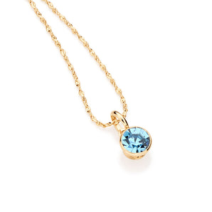 GOLD PENDANT WITH CRYSTAL