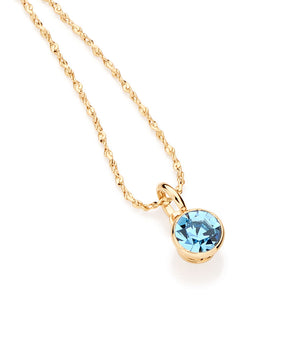 GOLD PENDANT WITH CRYSTAL